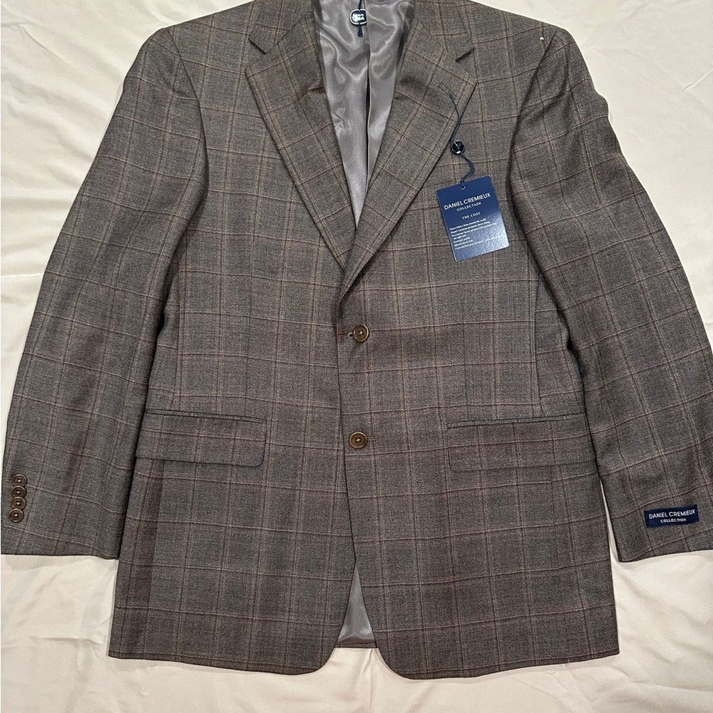 DANIEL CREMIEUX Loro Piana 2 Button Suit Blazer 38R